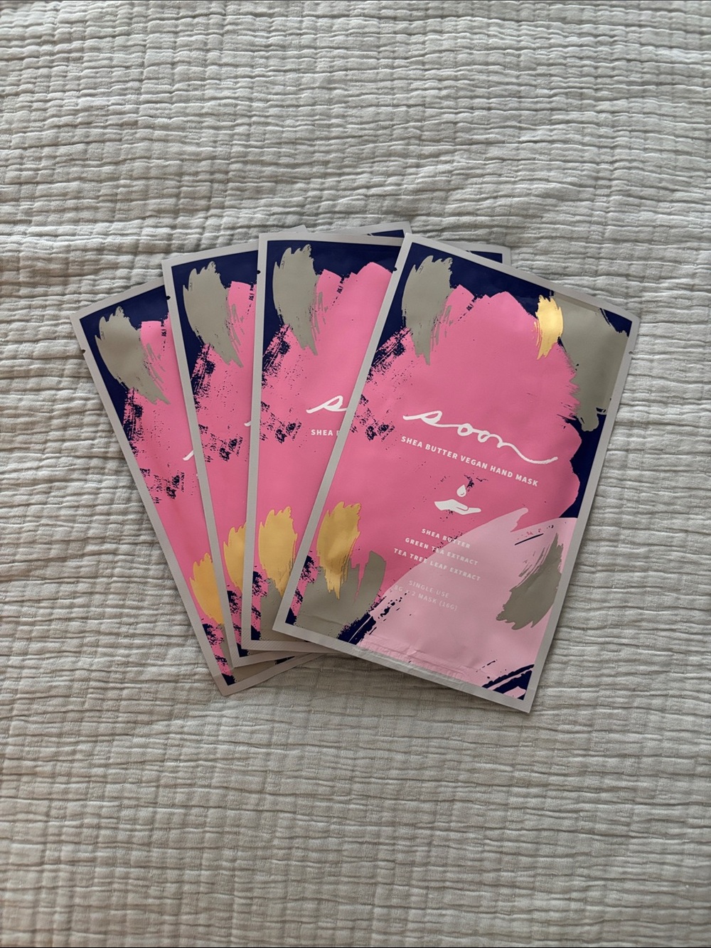 Soon Shea Butter Vegan Hand Mask - Set of 4